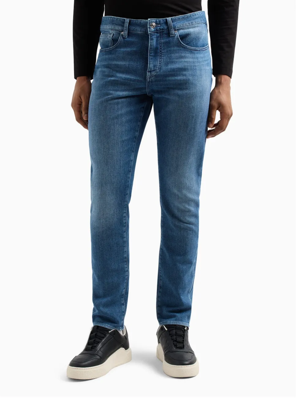 Armani Exchange Straight jeans Blauw
