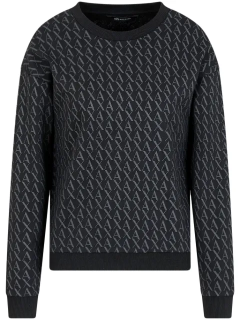 Armani Exchange monogram-print sweatshirt