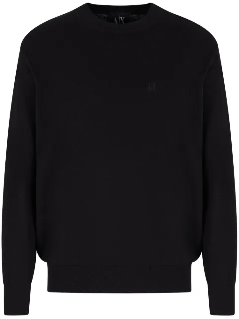 Armani Exchange logo-embroidered sweater