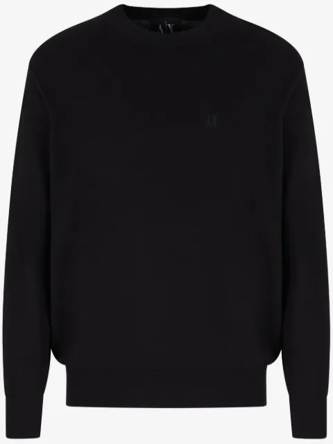 Armani Exchange logo-embroidered sweater