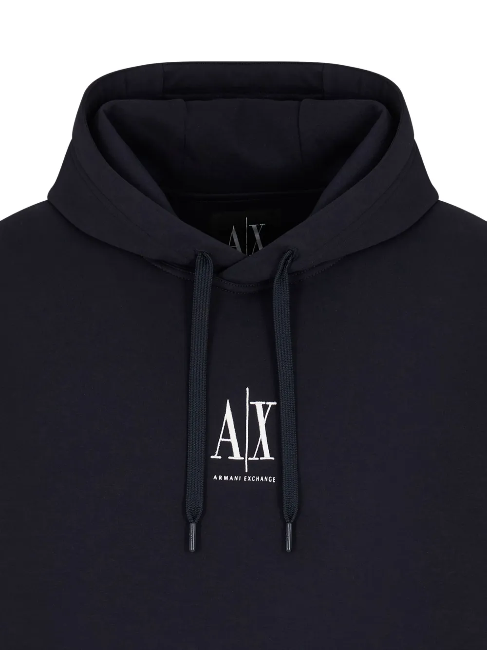 Armani Exchange Hoodie met logodetail Blauw