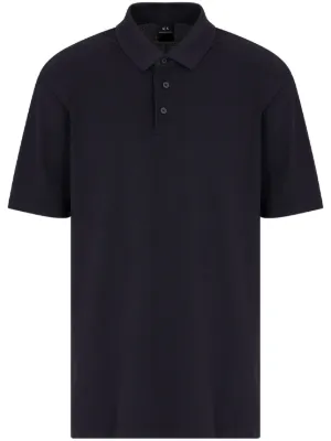 Armani Exchange Cotton Polo Shirt | Blue | FARFETCH