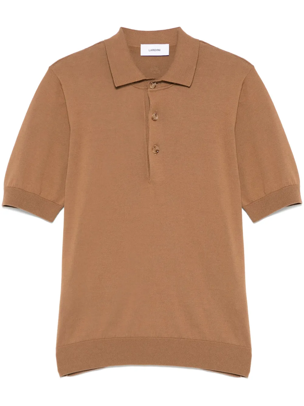 Lardini ファインニット ポロシャツ | ブラウン | Image 1