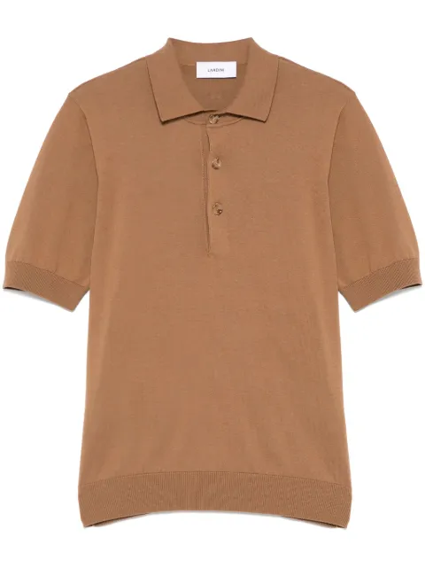 Lardini fine-knit polo shirt   