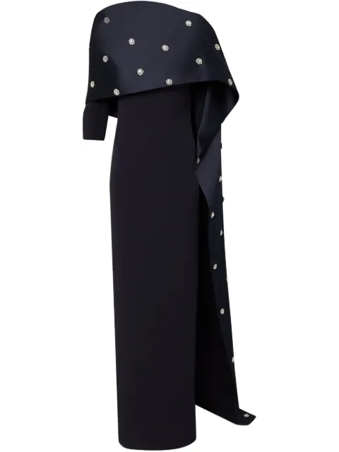 Safiyaa cape-attached dress