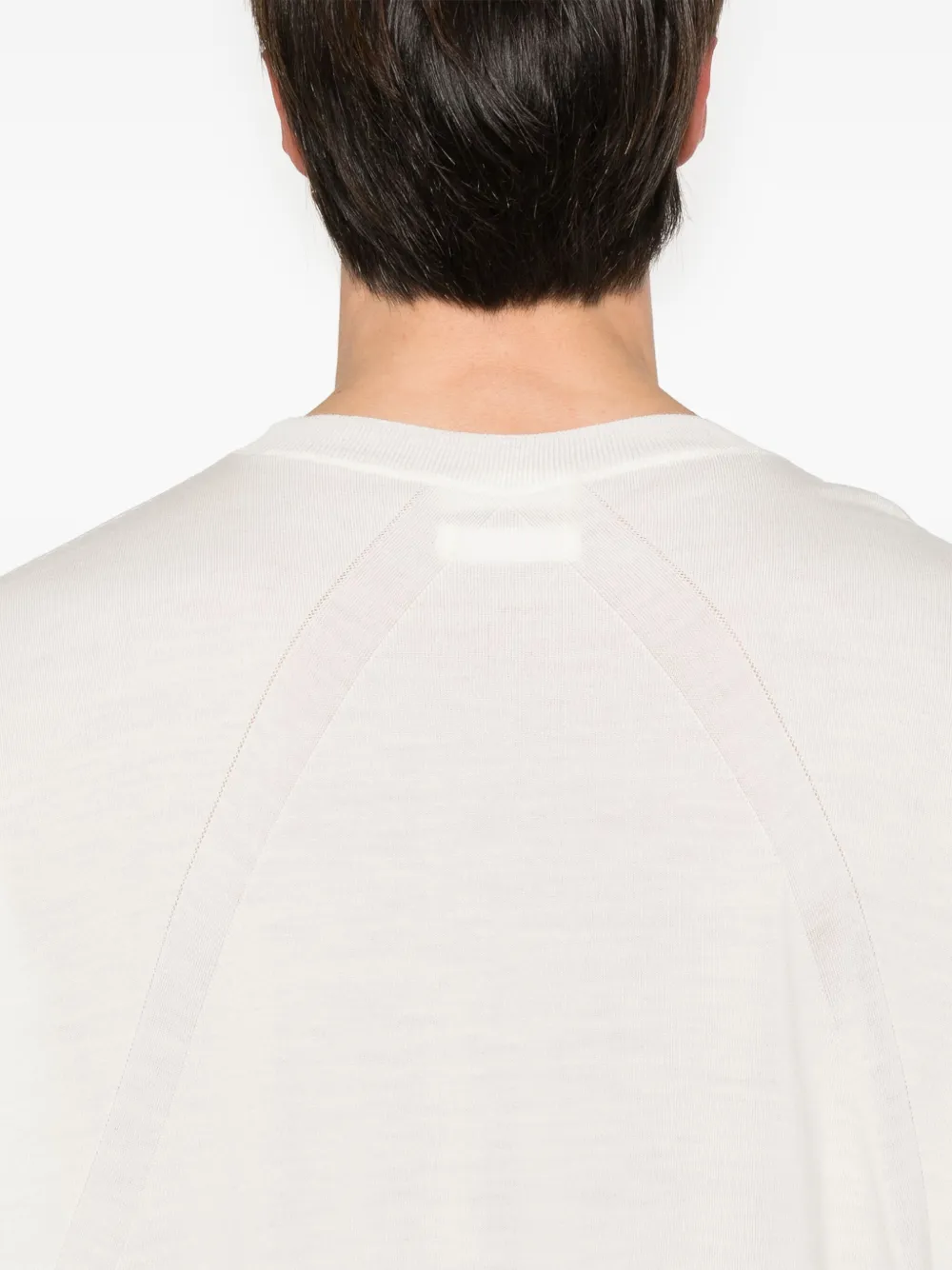 Jil Sander Fijngebreid T-shirt Beige