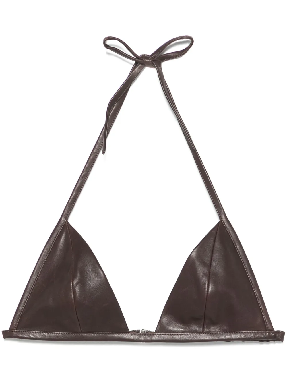 Rick Owens Leren bh-top Bruin