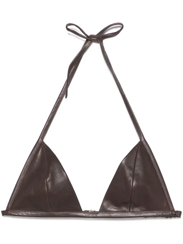 【関税＆送料込み】Rick Owens Leather Bra Clothing Rick Owens Leather Bra Top | Brown | FARFETCH
