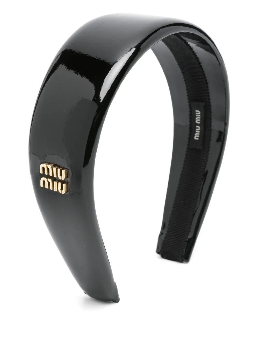 Miu Miu Vernice headband | Black | Image 1