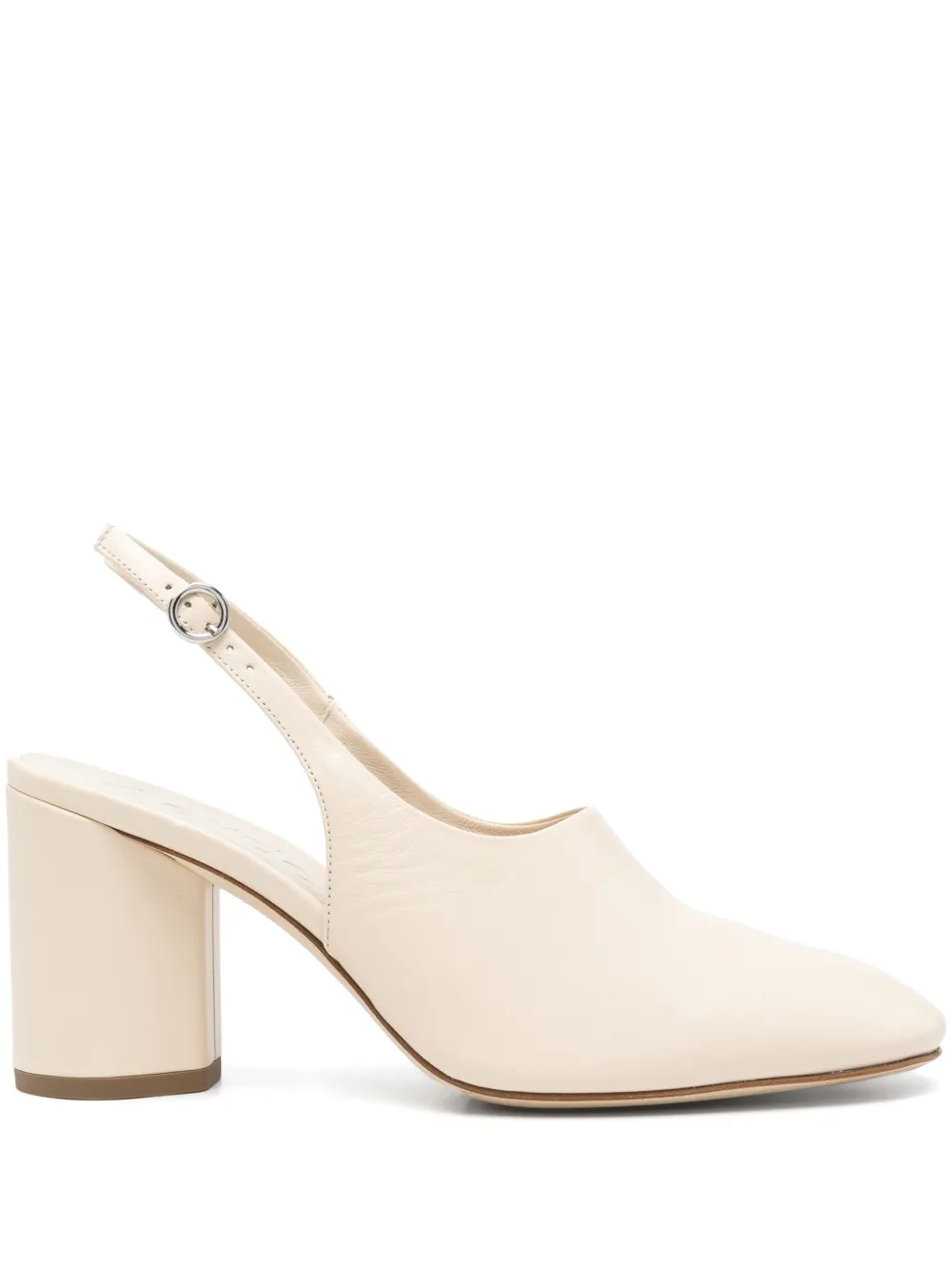 Aeyde Leren slingback pumps Beige