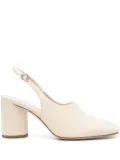 Aeyde 75mm leather slingback pumps - Neutrals