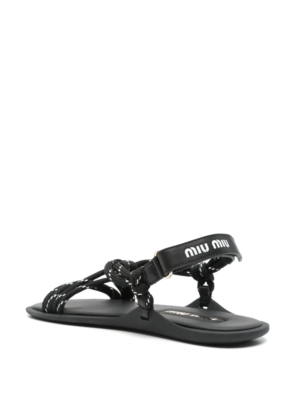 Miu Nastro sandalen Zwart