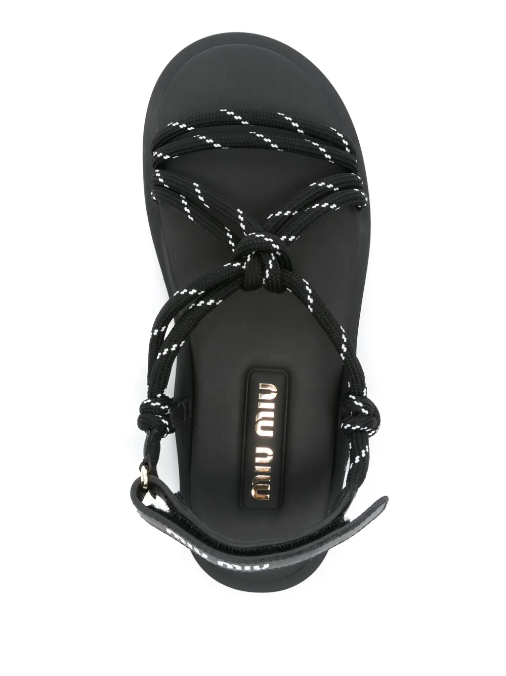 Miu Nastro sandalen Zwart