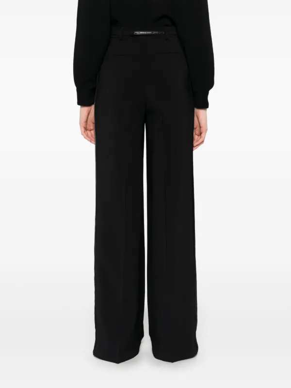 【希少】ELISABETTA FRANCHI ベルボトムパンツ ブラック Elisabetta Franchi ベルテッド パンツ | ブラック | FARFETCH JP