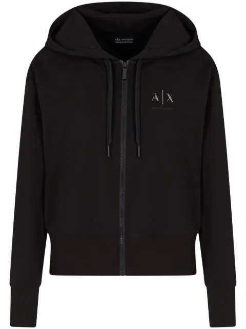 Armani Exchange logo-print hoodie