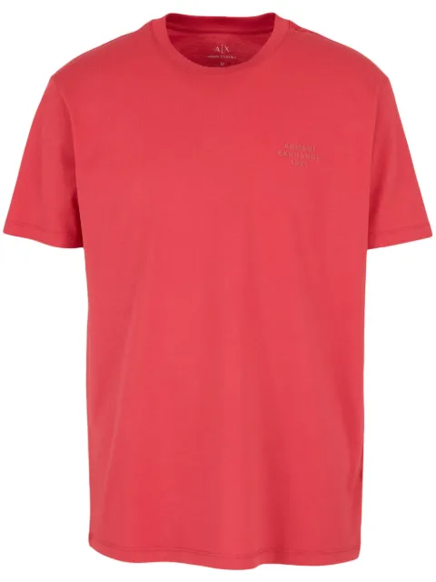 Armani Exchange logo-rubberised T-shirt