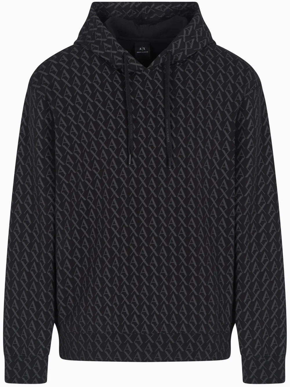 Armani Exchange フレンチテリーパーカー - ブラック Armani Exchange フレンチテリーパーカー - ブラック