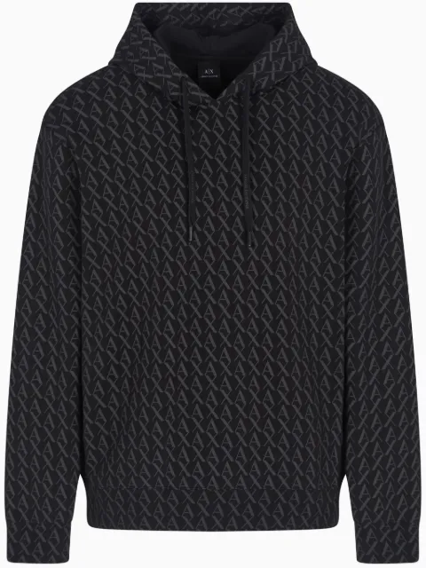 Armani Exchange hoodie de tejido de rizo
