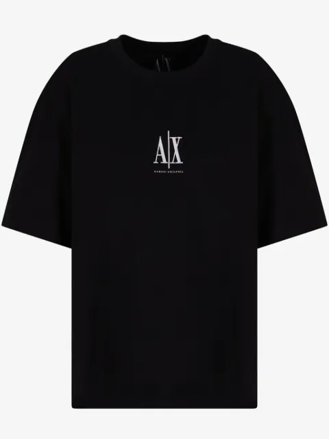 Armani Exchange logo-embroidered T-shirt