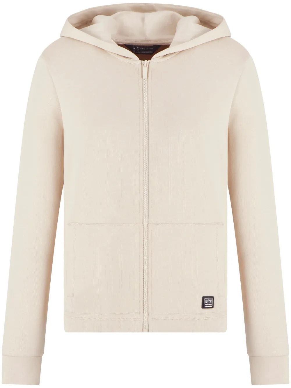 Armani Exchange ロゴプレート パーカー - ニュートラル Armani Exchange ロゴプレート パーカー - ニュートラル