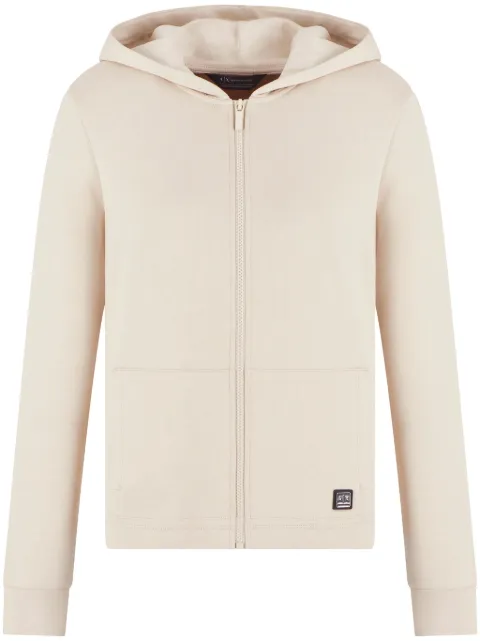Armani Exchange logo-plaque hoodie