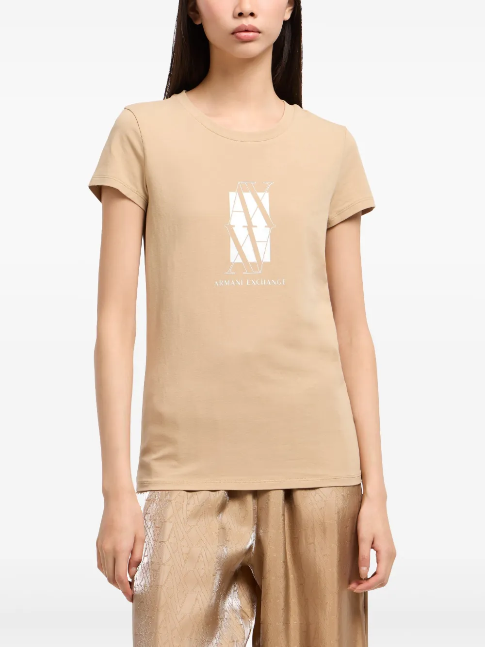  Armani Exchange Logo-print T-shirt - Yellow 