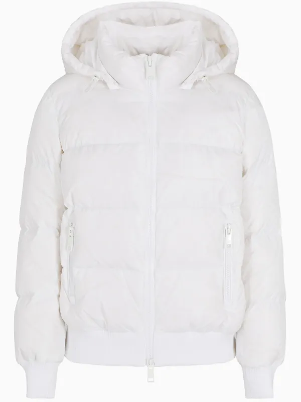 Armani Exchange zip-up Puffer Jacket White FARFETCH PL - Main Image