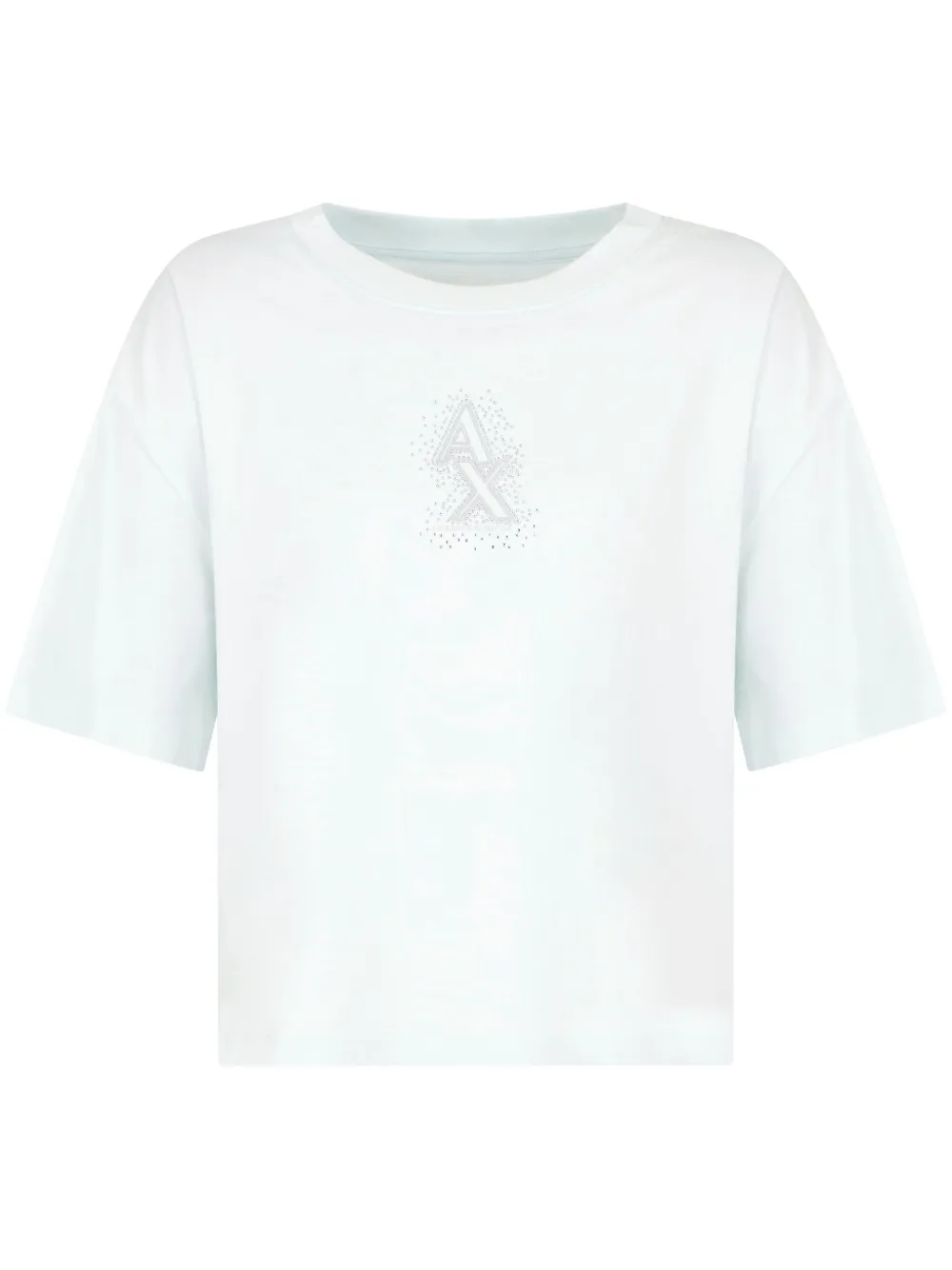 Armani Exchange T-shirt con logo ricamato - Bianco