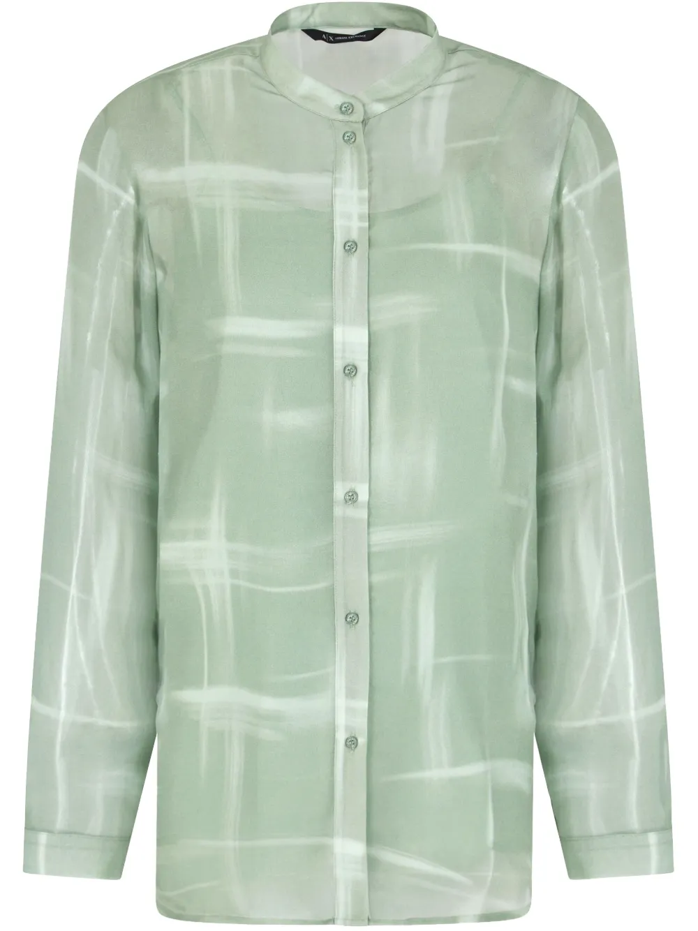 Armani Exchange Blouse met abstracte print Groen