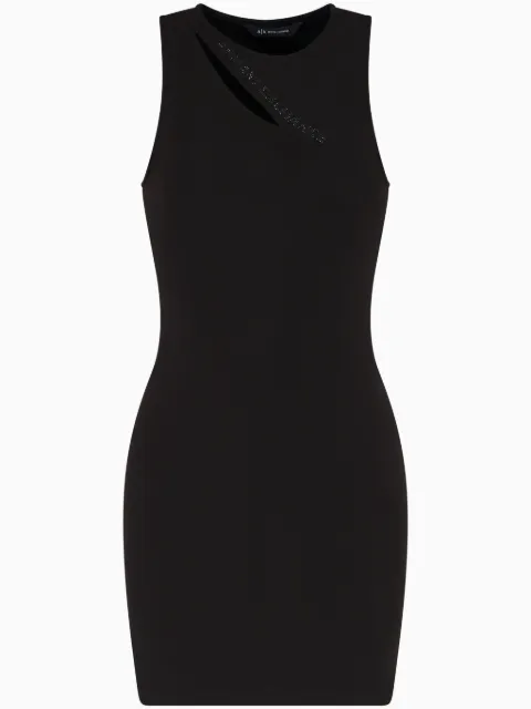 Armani Exchange cut-out detail mini dress 