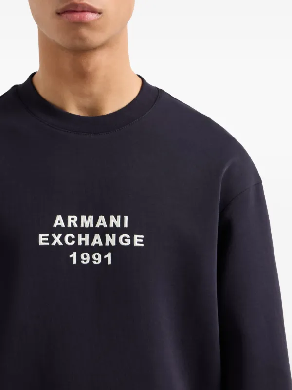Armani Exchange ロゴ スウェットシャツ | ブルー | FARFETCH JP