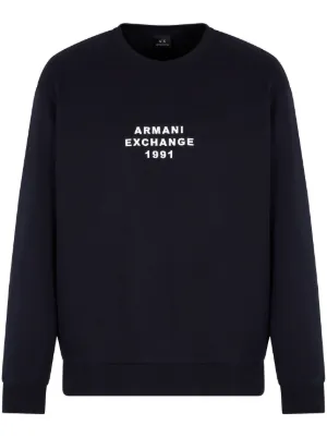 Armani Exchange side-stripe long-sleeve T-shirt | Blue | FARFETCH ZA