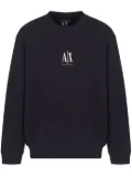 Armani Exchange logo-embroidered sweatshirt - Blue