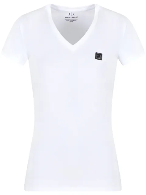 Armani Exchange logo-plaque T-shirt