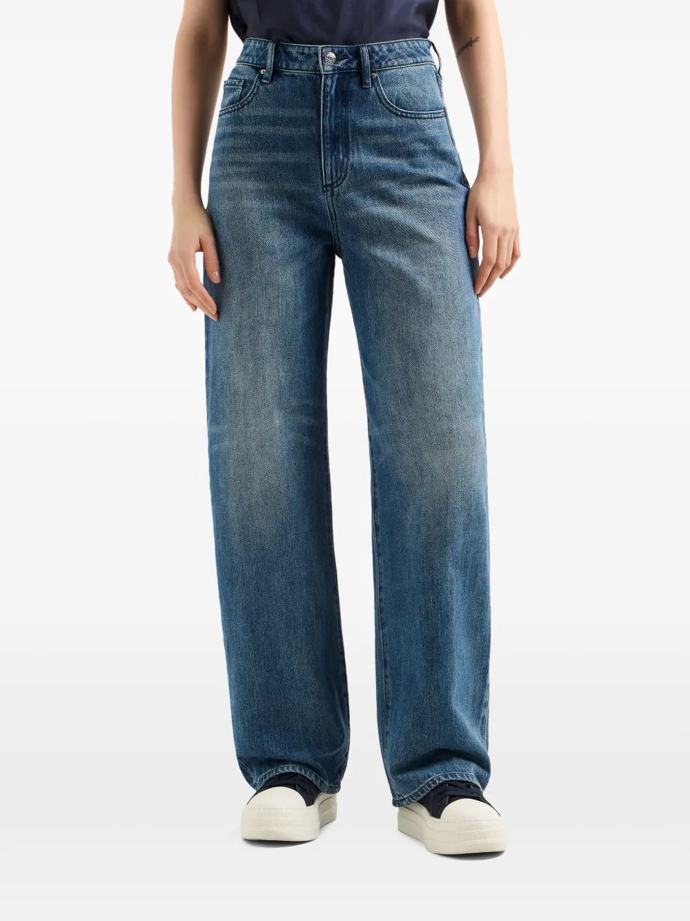 Armani Exchange Straight jeans Blauw