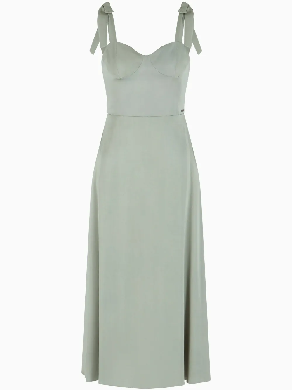 Armani Exchange Jurk met vlinderstrik schouders Groen