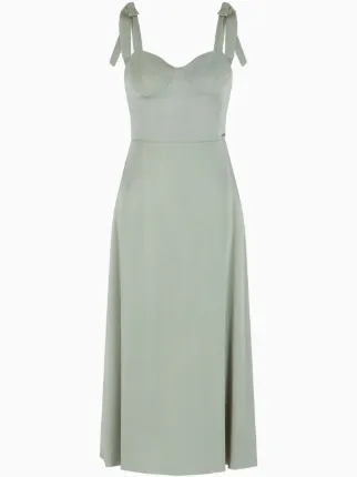 slim fit dress slacks L'agence Women's AMANI Wrap Minidress - Grass Green