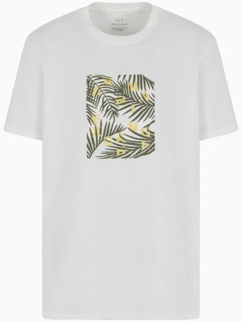 Armani Exchange logo-embroidered T-shirt