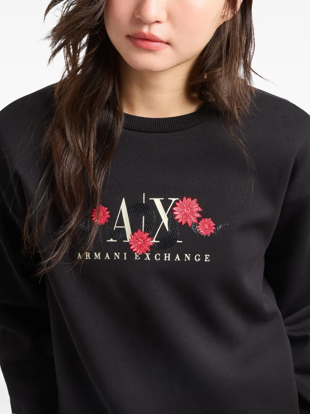 Armani Exchange Lunar New Year Sweatshirt In Black