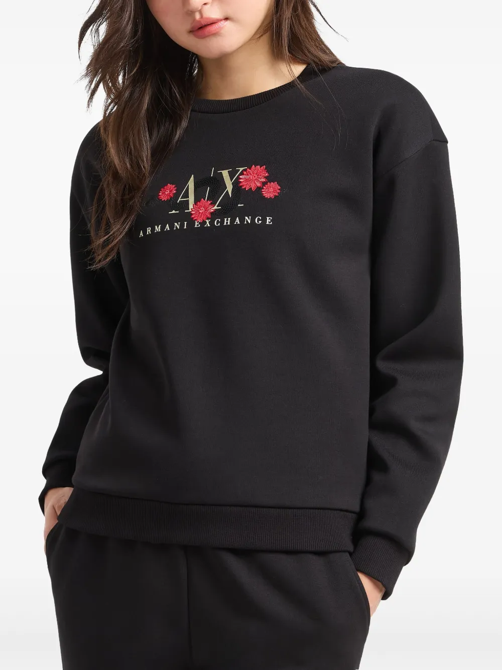 Armani Exchange Lunar New Year Sweatshirt In Black