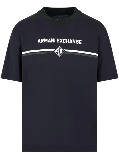 Armani Exchange logo-embroidered T-shirt