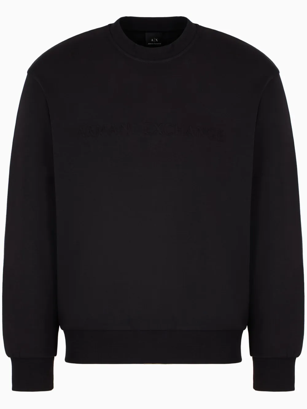 Armani Exchange sudadera con logo en relieve | negro | Image 1