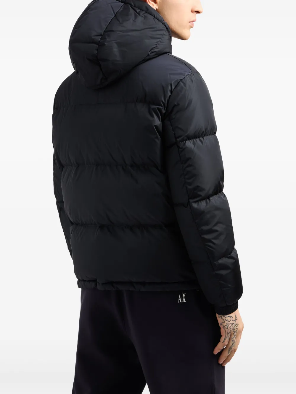 Armani Exchange Gewatteerd jack Blauw