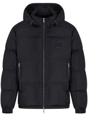Ea7 Emporio Armani logo-print zip-up Jacket | Black | FARFETCH