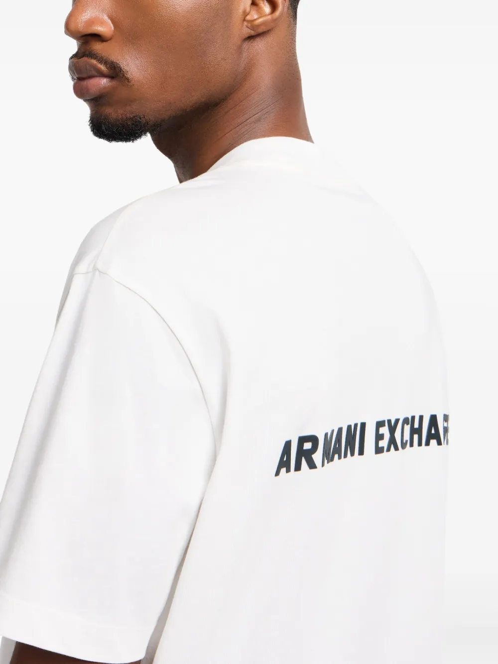 Armani Exchange T-shirt met logoprint Wit