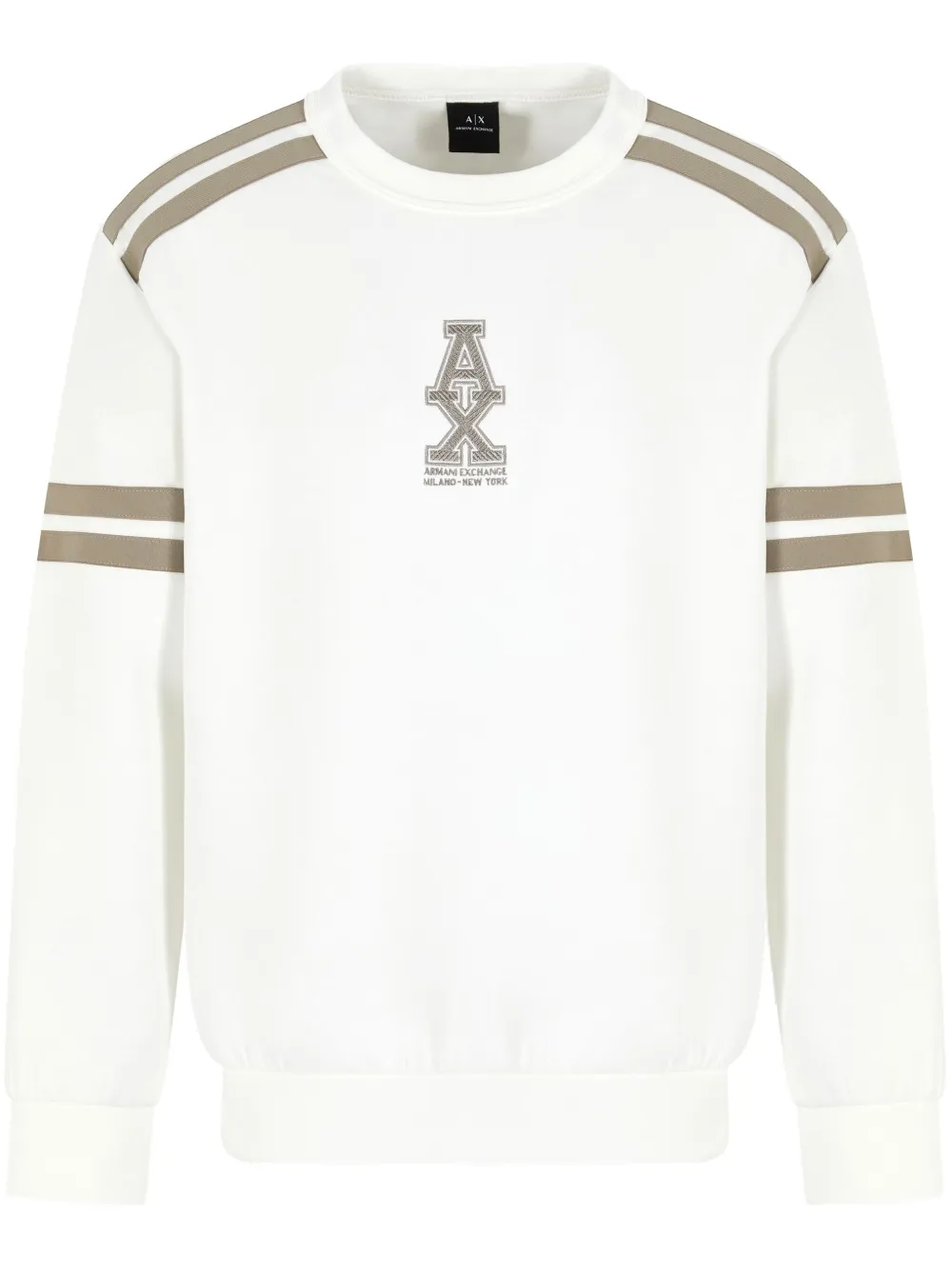 Armani Exchange ロゴ スウェットシャツ - ホワイト Armani Exchange ロゴ スウェットシャツ - ホワイト