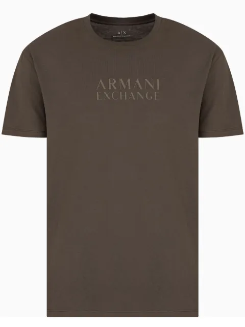 Armani Exchange playera con logo estampado