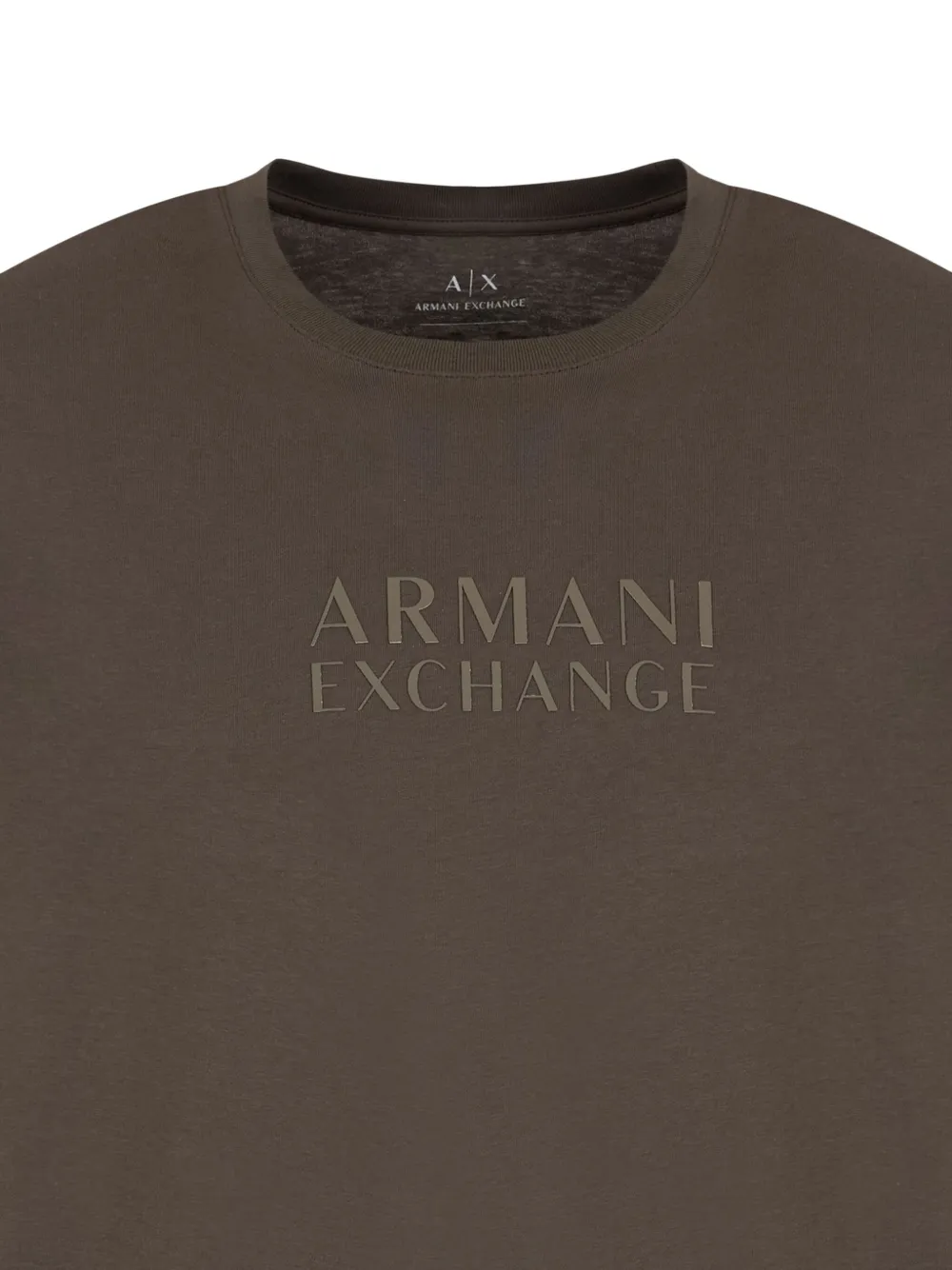 Armani Exchange T-shirt met logoprint Bruin