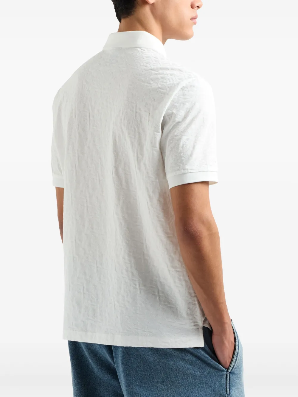 Armani Exchange Katoenen poloshirt Wit