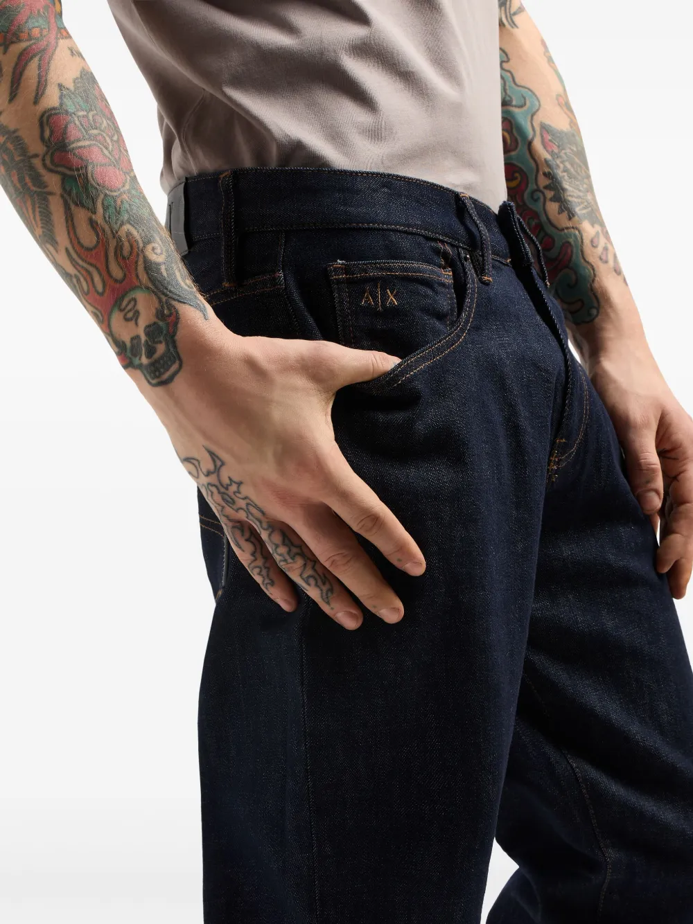 Armani Exchange Straight jeans Blauw